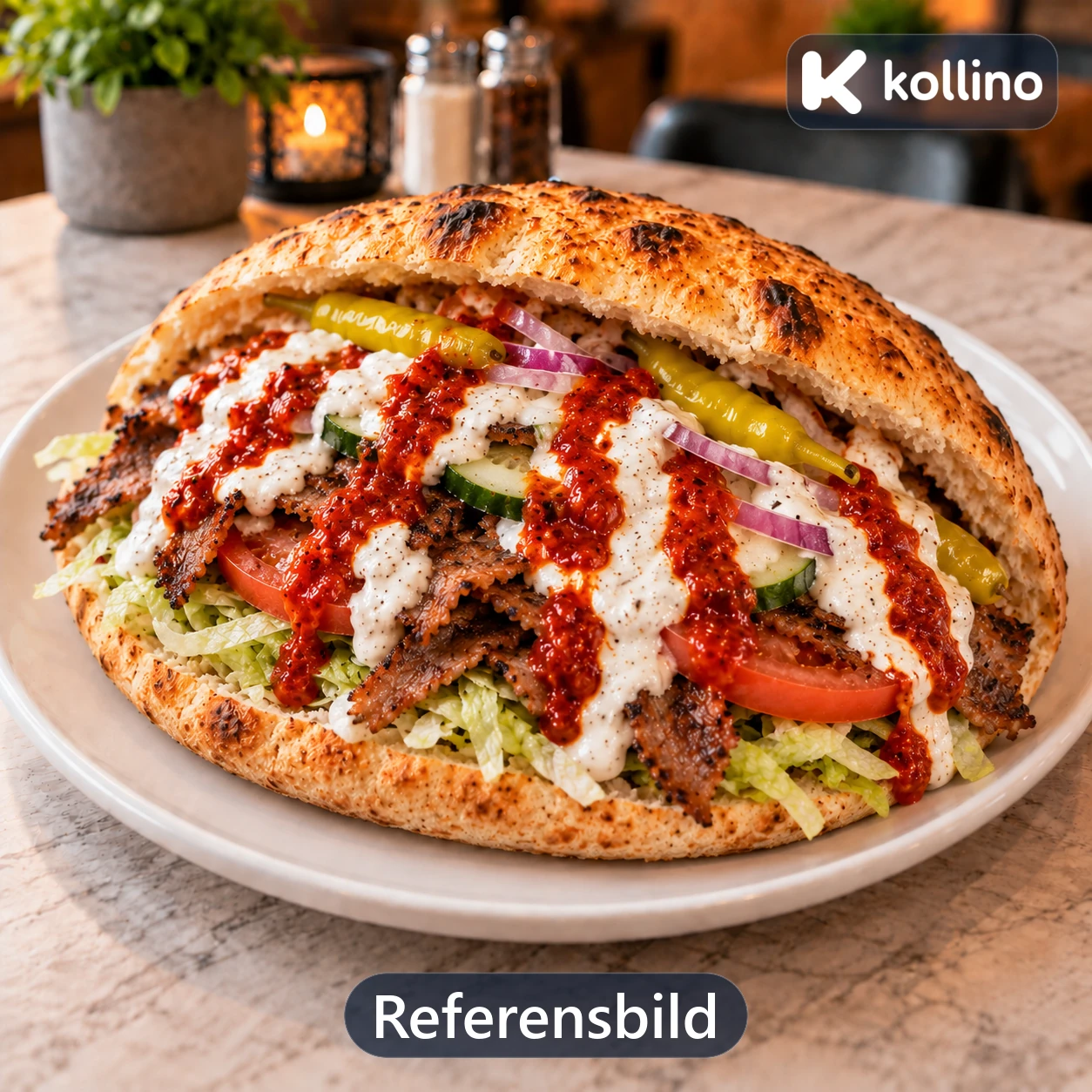 Kebab med bröd